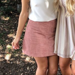 Pink Lulu’s Mini Skirt